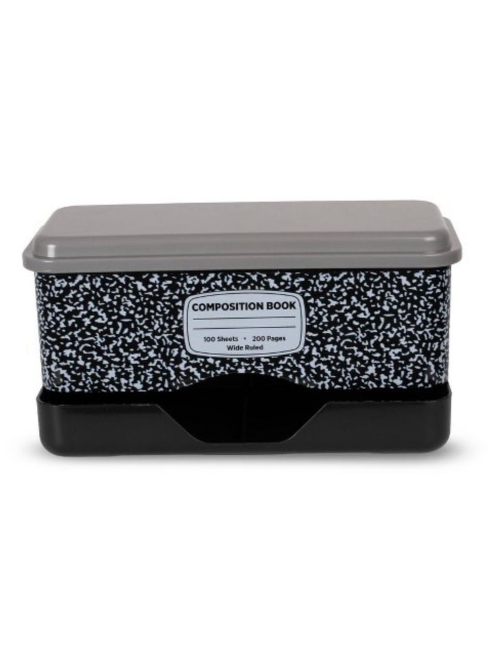 New! Composition Book Pattern Pencil Dispenser- Black & Gray by Target Bullseye